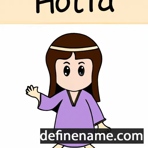 cartoon of the name Hitoha