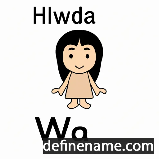 cartoon of the name Hiwa