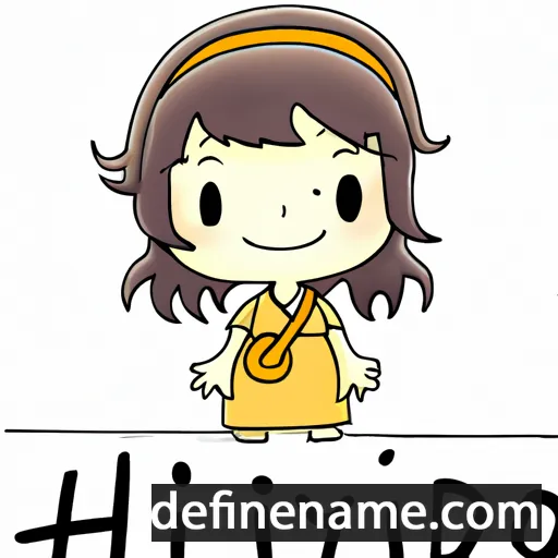 cartoon of the name Hiyoriko