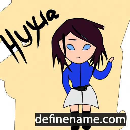 cartoon of the name Hiyuka