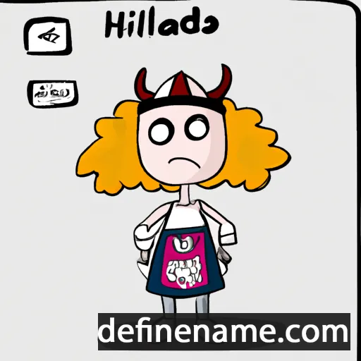 cartoon of the name Hjálmdís