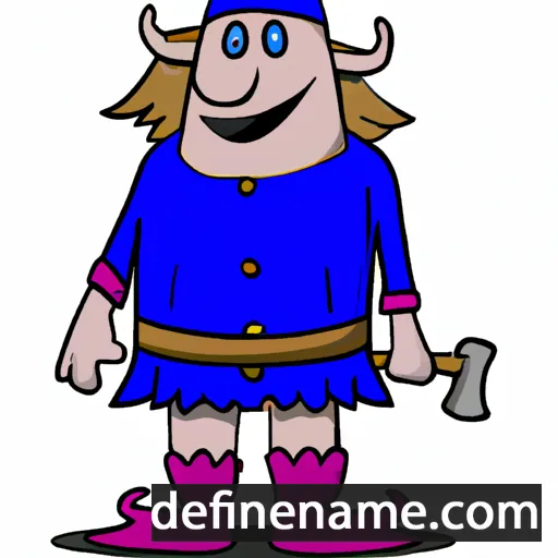 cartoon of the name Hjálmþór