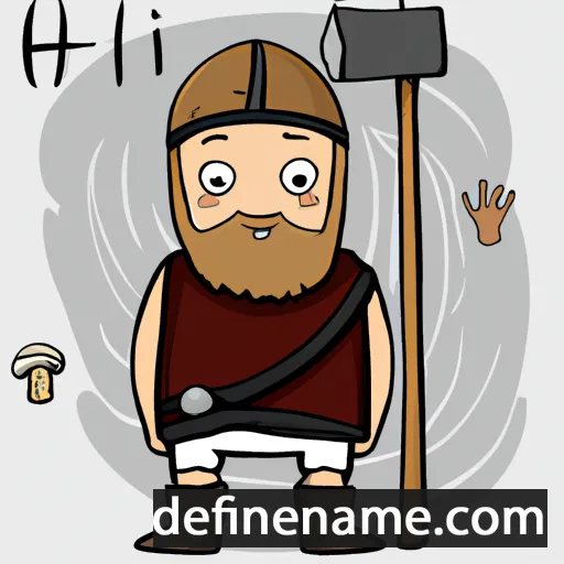 cartoon of the name Hjálmur