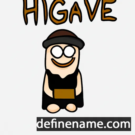 cartoon of the name Hjálmveig