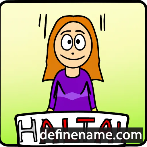 cartoon of the name Hjalta