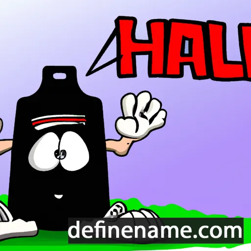 cartoon of the name Hjalti