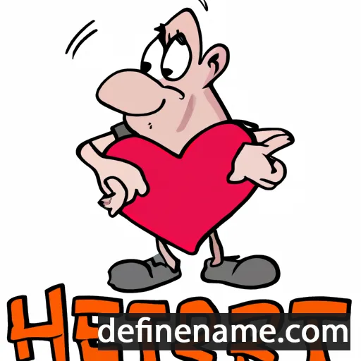 cartoon of the name Hjert