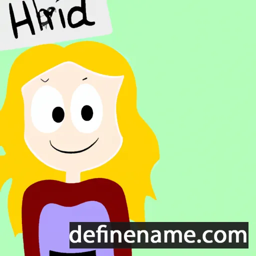 cartoon of the name Hjordis