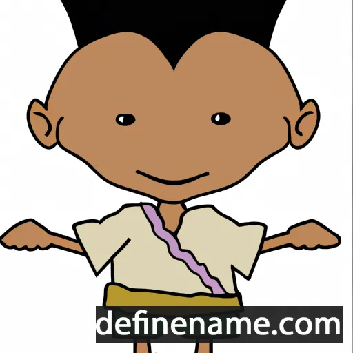 cartoon of the name Hlamalani