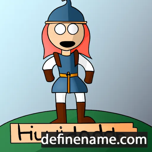 cartoon of the name Hlaðgunnur