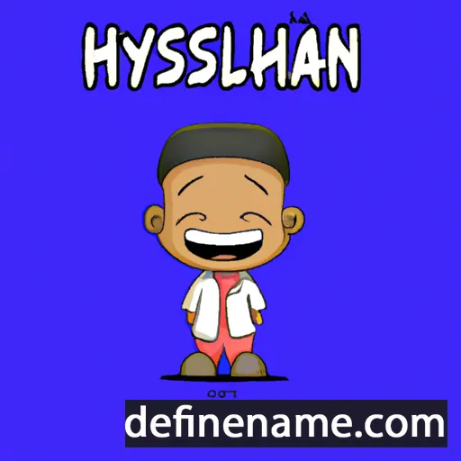 cartoon of the name Hlayisani