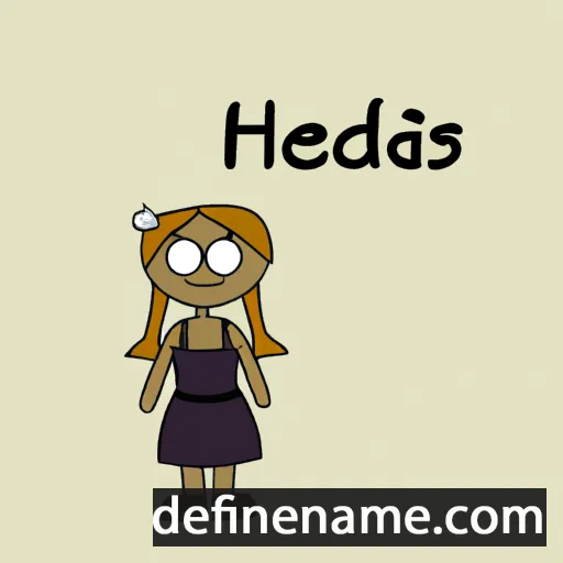 Hlédís cartoon