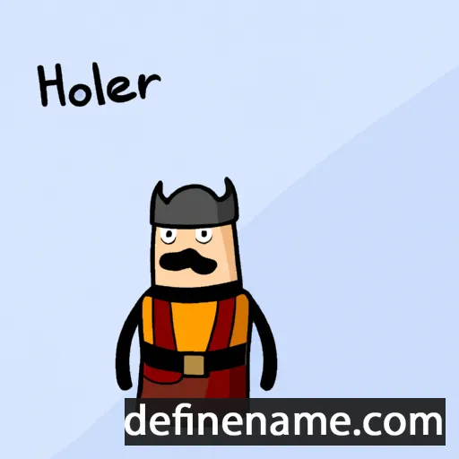 Hlöðver cartoon