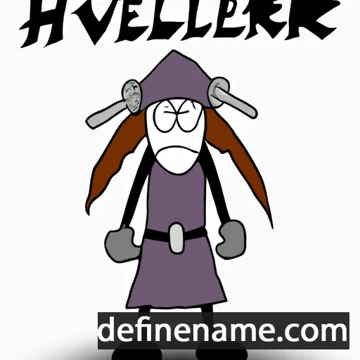 cartoon of the name Hlǫðver