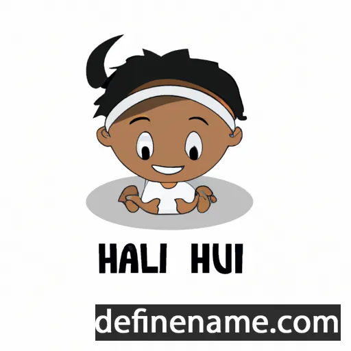 cartoon of the name Hlulani