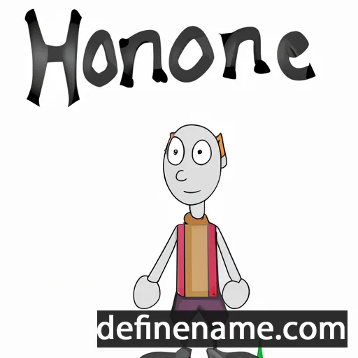 cartoon of the name Hmone