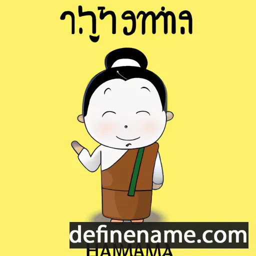 cartoon of the name Hnamadawgyi