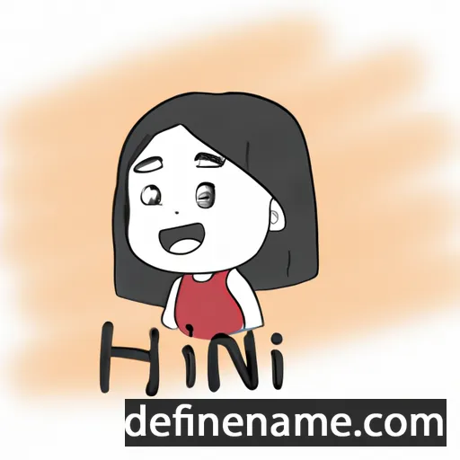 cartoon of the name Hnin