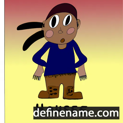 cartoon of the name Ho'nehešeeše