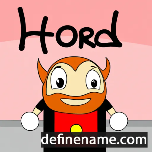 cartoon of the name Hørður