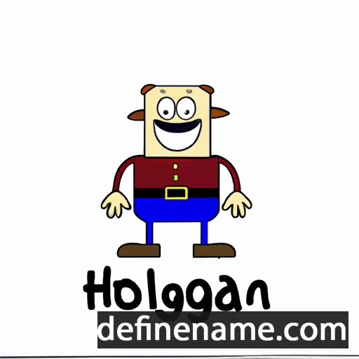 cartoon of the name Hoagland