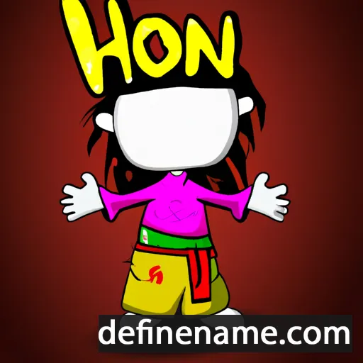 cartoon of the name Hoani