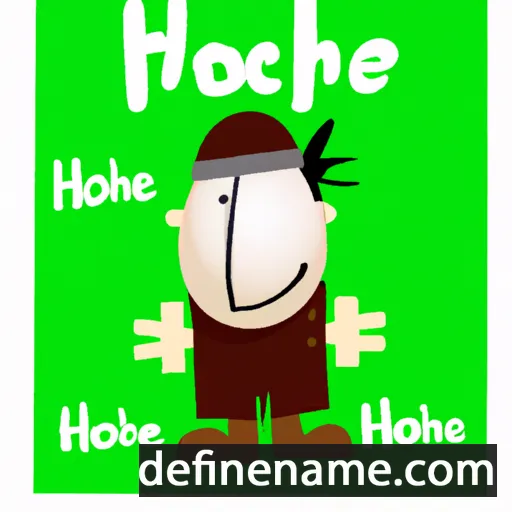 cartoon of the name Hoche