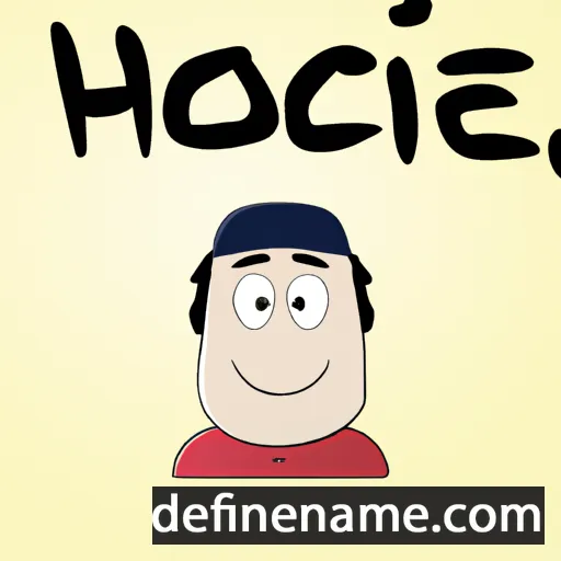 cartoon of the name Hocine