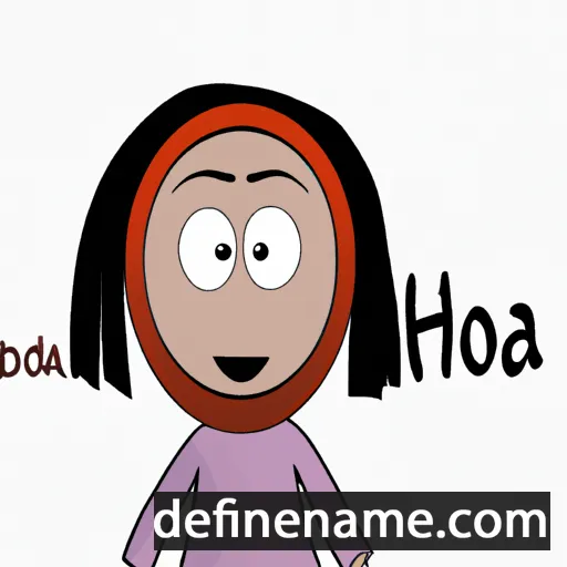 cartoon of the name Hoda