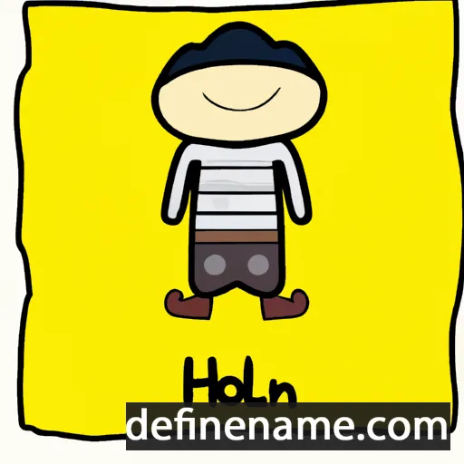 cartoon of the name Hoelun