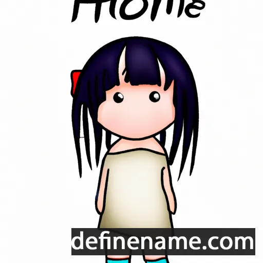 cartoon of the name Hohoemi