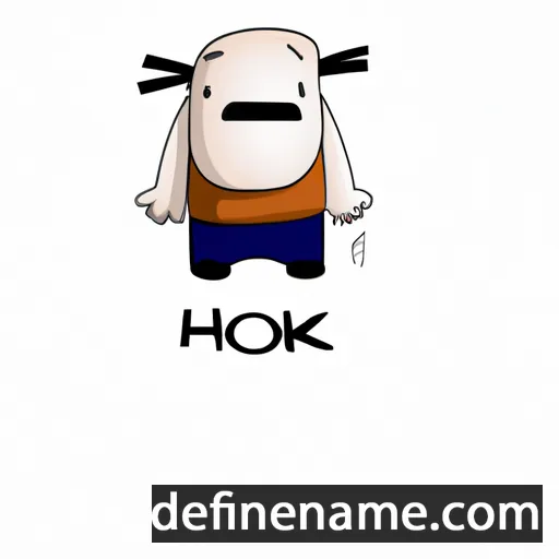 cartoon of the name Hoko