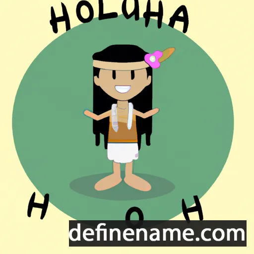 cartoon of the name Hokulani