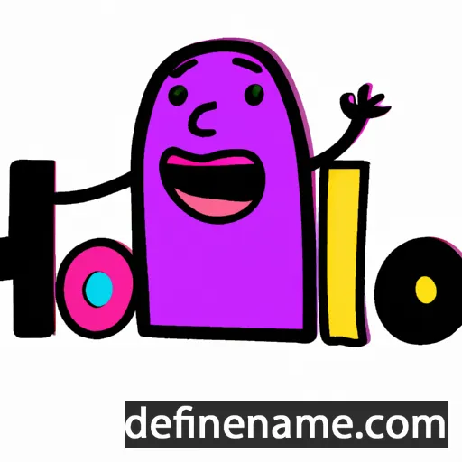 cartoon of the name Hola