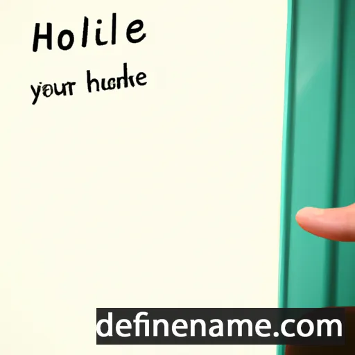 cartoon of the name Holdine