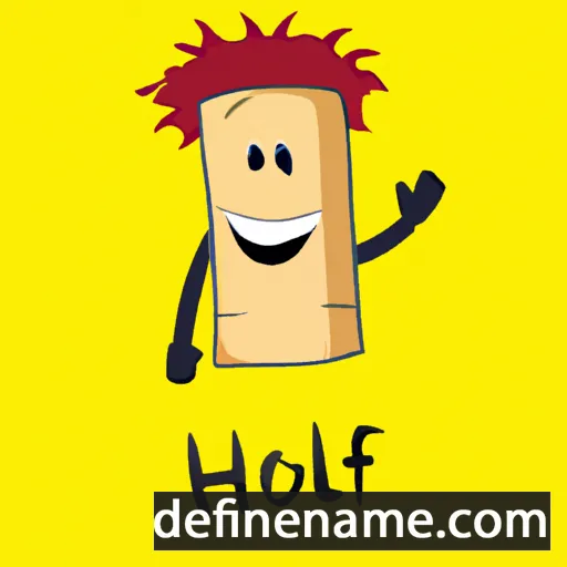 cartoon of the name Holiaf