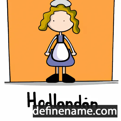 cartoon of the name Hollandine