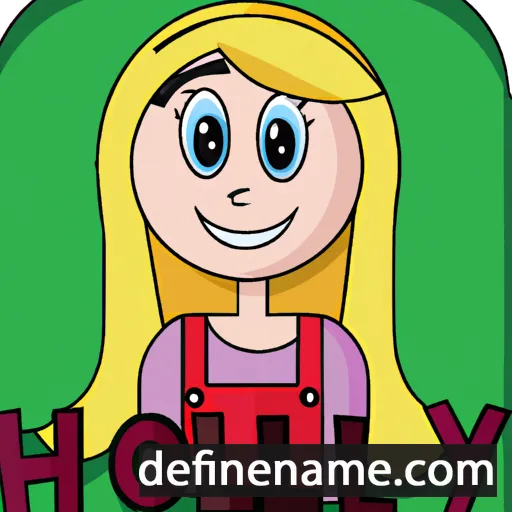 cartoon of the name Holley