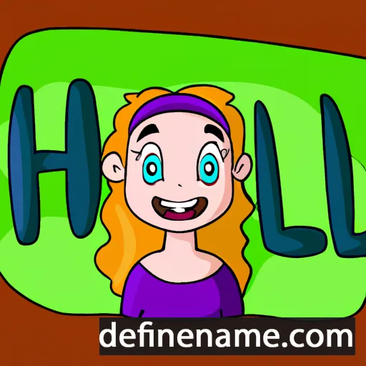 cartoon of the name Holli