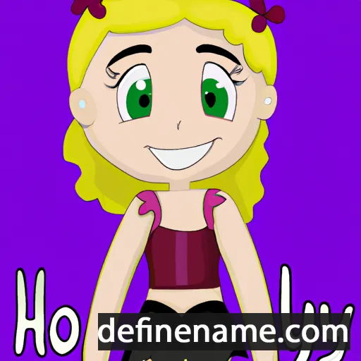 cartoon of the name Hollyn