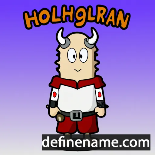 cartoon of the name Holmlaugr