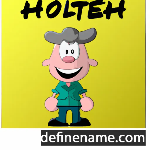 cartoon of the name Holten