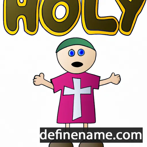 cartoon of the name Holy