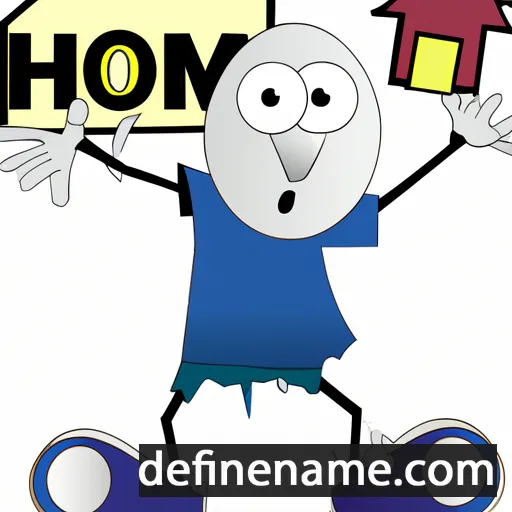 cartoon of the name Hom