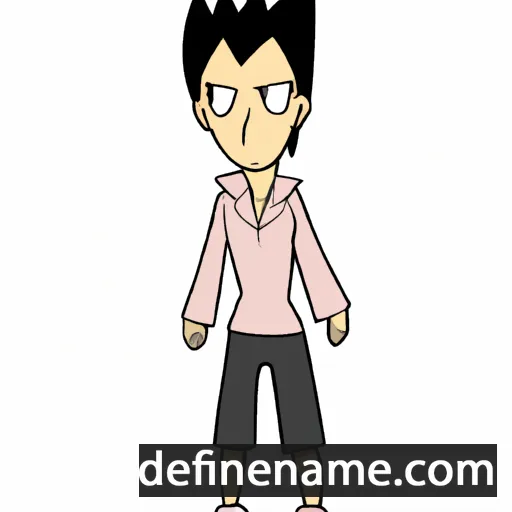 cartoon of the name Homare