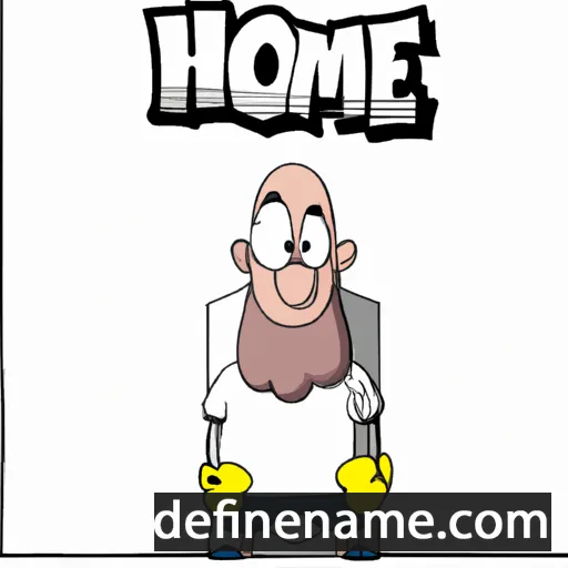 cartoon of the name Homère