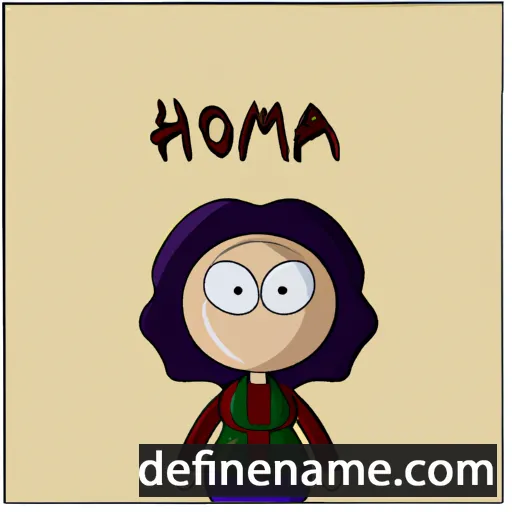 cartoon of the name Homeyra