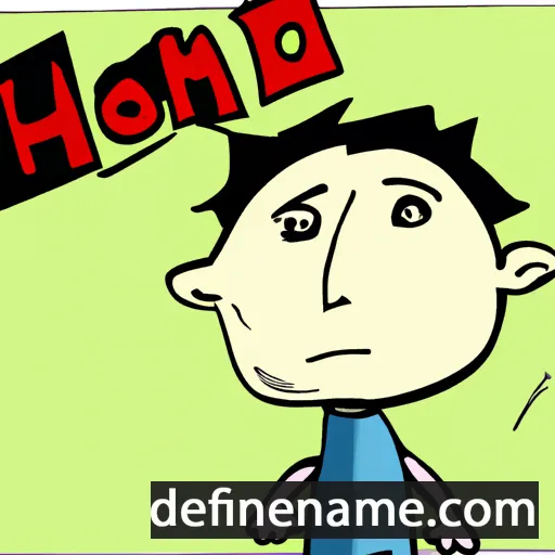 cartoon of the name Homi