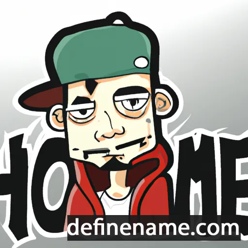 cartoon of the name Homie