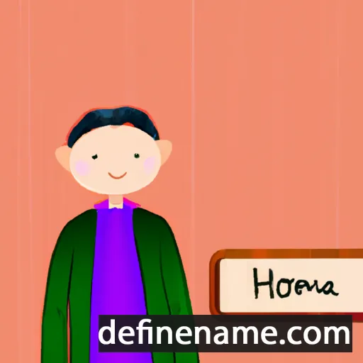 cartoon of the name Homika